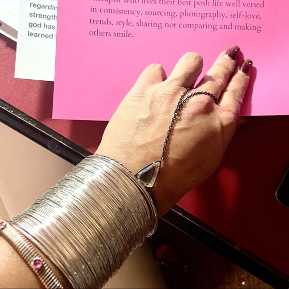 Silver Tunnel Cuff - Fine Wire Gladiator Bracelet - Picture 3 of 3